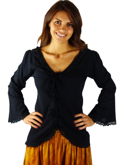 Bluse mit Spitze